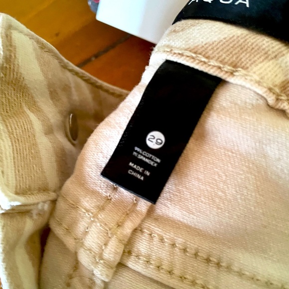 Aqua brand zebra print skinny jeans, size 29 NWT - Picture 4 of 8